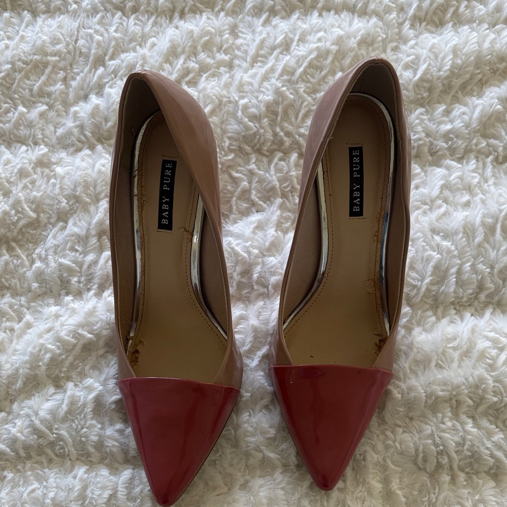 Red and Brown Women's Heels